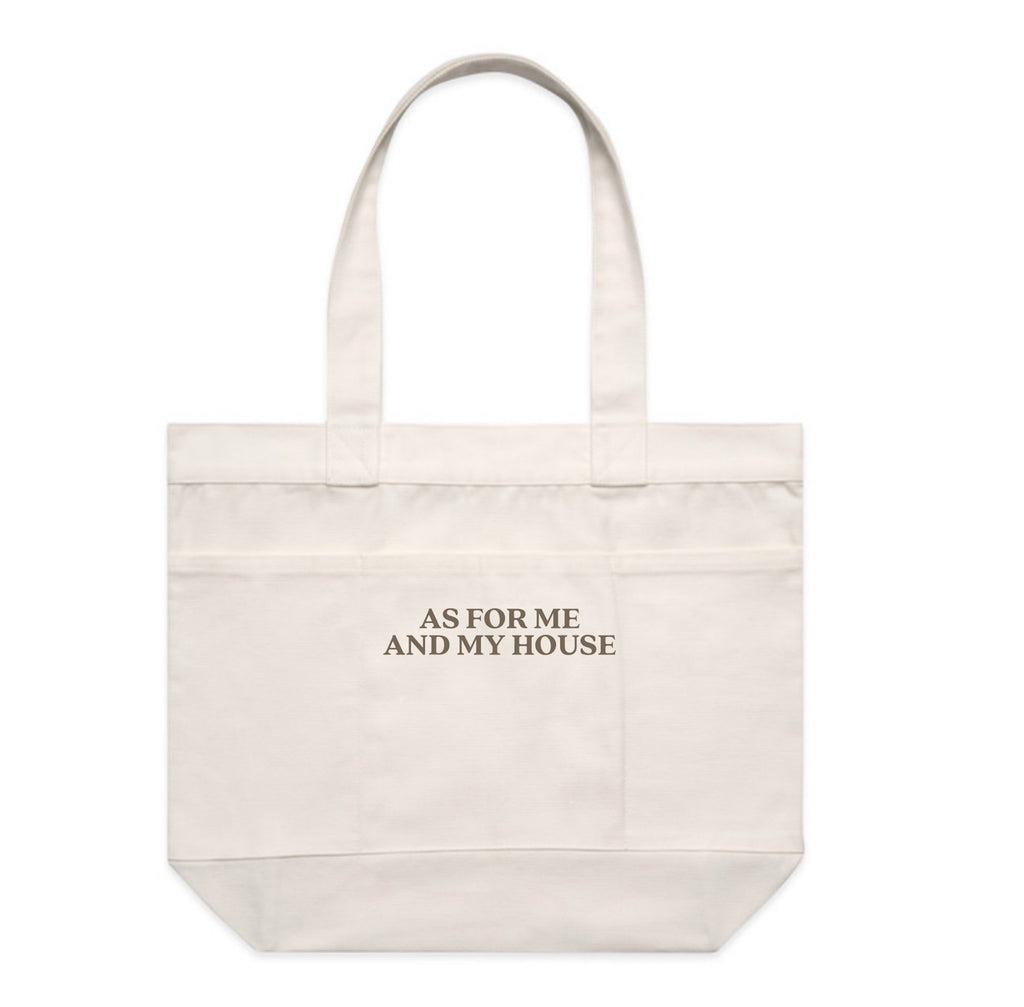 “As For Me and My House” Pocket Tote – Brad Alden x John Wilds