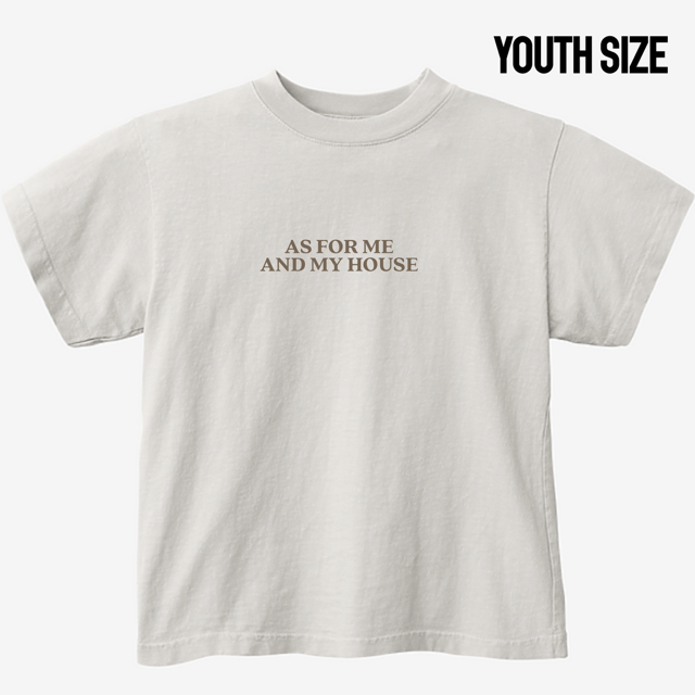“As For Me and My House” Garment-Dyed Tee – Brad Alden x John Wilds Youth